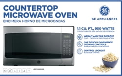 General Electric Ge 1 1 Cuft Microwave Oven Display Walmart