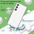 thumbnail image 3 of Allytech Galaxy S24 Case Glitter Bling, 2024 Trendy Soft TPU Tranlucent Sparkle Back Cover Anti-Scratch Shockproof Bumper Slim Phone Case Cover for Samsung Galaxy S24, White, 3 of 5