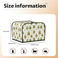 thumbnail image 5 of Uemuo Lovely Avocado Print Toaster Cover 4 Slice, Small Kitchen Appliance Covers, Toaster Oven Cover with Loop, Bread Machine Cover Dust Cover Protection, 5 of 7