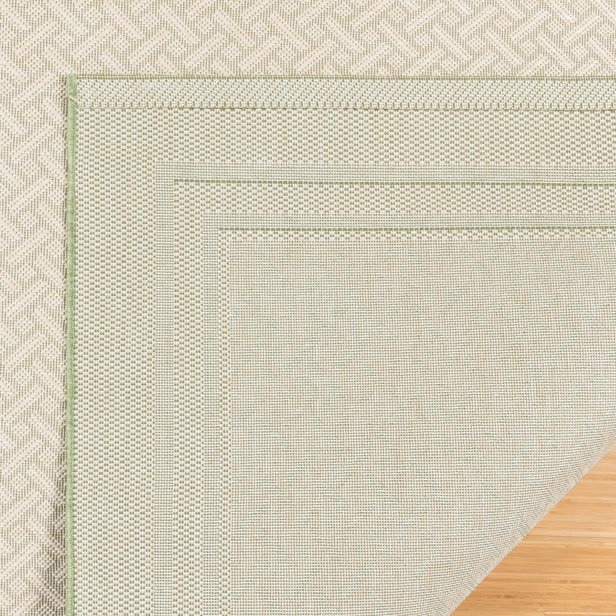 Gertmenian Paseo Soroa Classic Border Flatweave Indoor/ Outdoor Area Rug 5'3"x7' - Palm/Sand