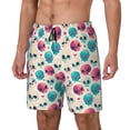thumbnail image 2 of Uemuo heart Skull cute Pattern Mens Swim Trunks Quick Dry Board Shorts with Mesh Lining, Stretch Beach Shorts Quick Dry No-Chafing Board Shorts-, 2 of 9