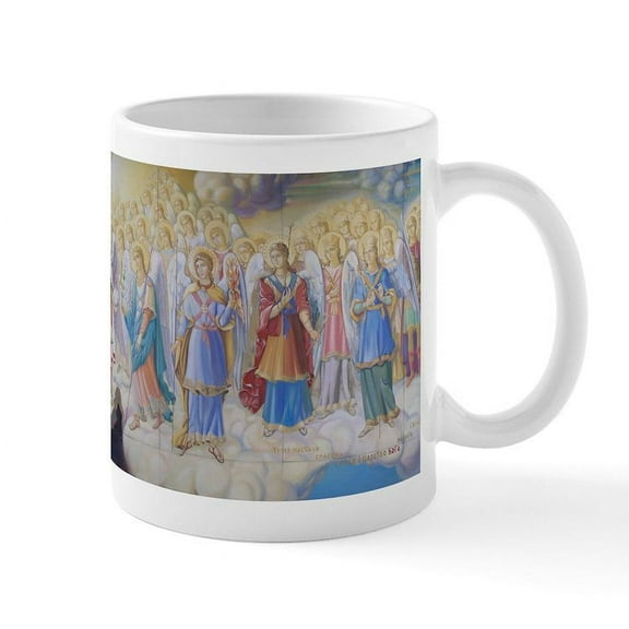 CafePress - Russian Orthodox Angels Mug - 11 oz Ceramic Mug - Novelty Coffee Tea Cup