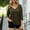 Brown, variant on WXLWZYWL Womens Summer V Neck T Shirts Casual 3/4 Sleeve Flowy Tops Cute Loose Fitted Basic Tees