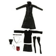 thumbnail image 3 of Conjunto De Chaqueta De Cuero Para Mujer, Traje Elegante Para Mujer, Cuerpo De Figura De Mujer De 12 Pulgadas, 1:6, 3 of 8