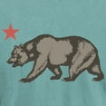 thumbnail image 3 of CafePress - California Bear With Star Men's Comfort Colors® T - Mens Comfort Colors Shirt, 3 of 5