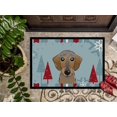 thumbnail image 3 of Caroline's Treasures BB1729JMAT Winter Holiday Wirehaired Dachshund Door Mat, Indoor Rug or Outdoor Welcome Mat 24x36, 3 of 4