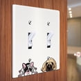 thumbnail image 3 of WIRESTER 2-Gang Toggle Wall Plate/Switch Plate Cover, Animal French Bulldog Pug Dog, 3 of 6