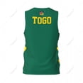 thumbnail image 3 of Togo Flag Men Basketball Sports Jersey Running Fitness Multifunction Sleeveless tshirt Exclusive Custom Name Nunber, 3 of 10