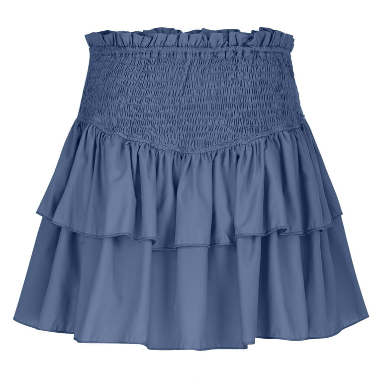 High Waisted Athletic Skirt Pleated with Pockets Robe Skirts for Women  Short Skorts for Woman Dressy Solid Flare Cute