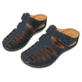 thumbnail image 2 of IUJSOY Sabots pour Femmes à Enfiler Chaussures Bout Fermé Mules de Pêcheur Semelle de Propreté Compensées Sandales à Talon Bas, 2 of 9