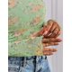 thumbnail image 5 of Camisa de Mujer PRETTYGARDEN Manga Larga de Malla Floral Verde Talla L, 5 of 8