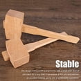 thumbnail image 5 of Wooden Carpenter's Mallet Hammer Handle Beech Carpentry Tool Angled Strike For DIY Work From 245 mm, 5 of 5