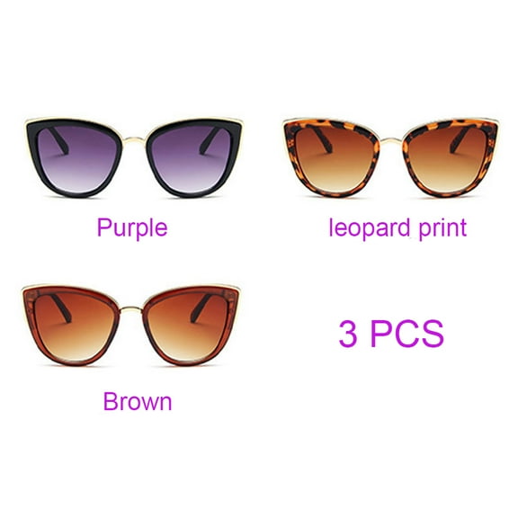 Mercita Women's Large Frame Sunglasses, Women's Protective Sunglasses Glasses/3PCS