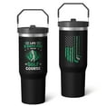 thumbnail image 2 of 1pc Golf 30oz Tumbler with Straw & Handle - Insulated Stainless Steel Cup | Holiday Gift for Man Women (Christmas, Valentine's, Birthday), 2 of 7