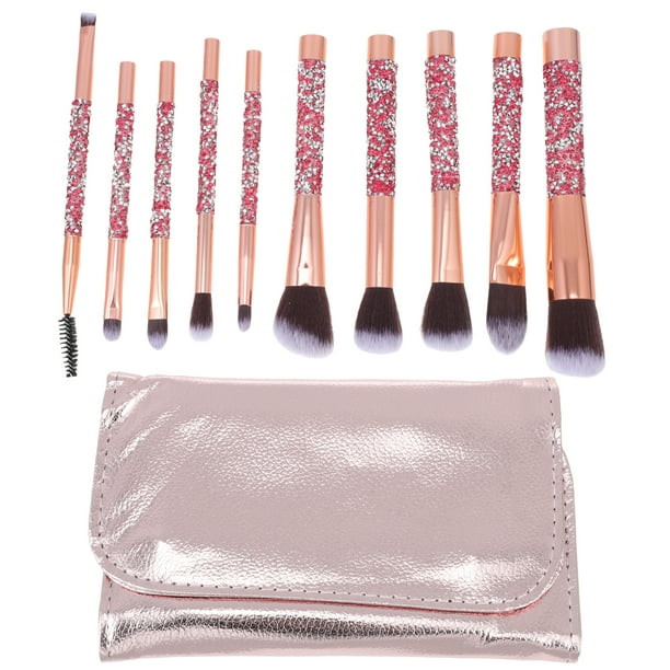 1set Pinceles de diamantes de imitación para maquillaje Pinceles Pinceles Mujeres Suministros de maquillaje