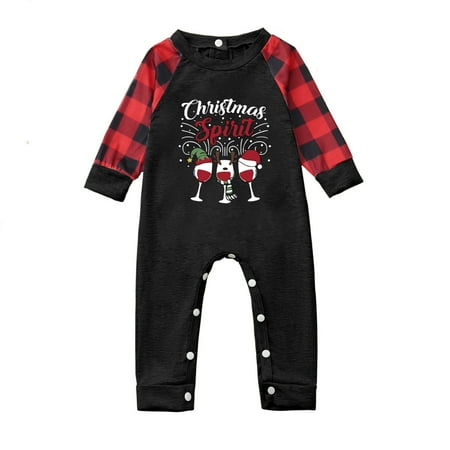 

Christmas Family Matching Pajamas Set Fashion Xmas Printed Long Sleeve Blouse Base Shirts Tops & Pants Outfit