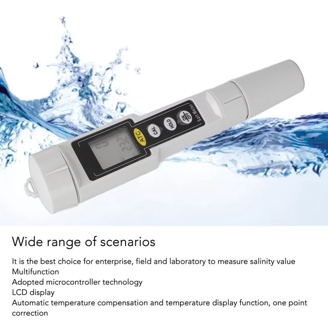 Saltwater Tester,Digital Salinity Tester Portable Digital Salinity Meter Digital Salinity Tester Professionally Tested