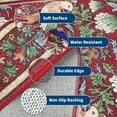 thumbnail image 5 of Garvee 9'x12' Floral Animal Print Area Rug Washable Rugs, Low Pile Stain Resistant Rug Botanical Bird Soft Carpet for Living Room Bedroom Dining Room, Red, 5 of 8