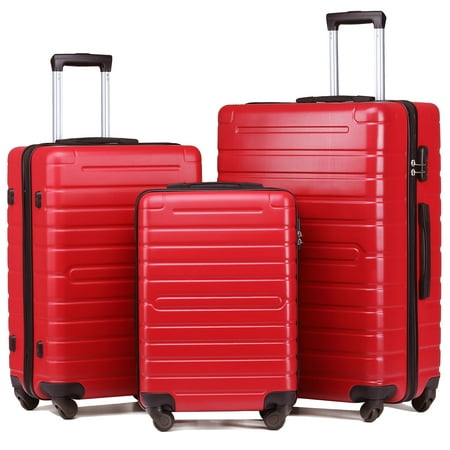 Merax Lightweight Spinner 3 Piece Luggage Set