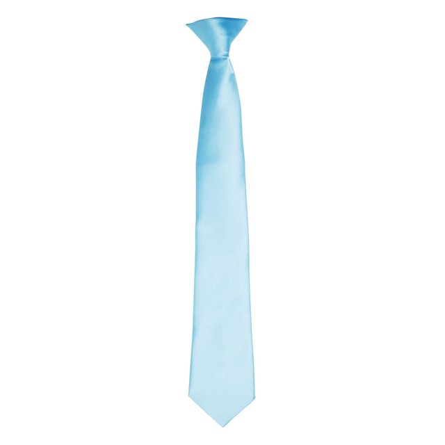 Premier Couleurs Cravate à Pince en Satin pour Hommes