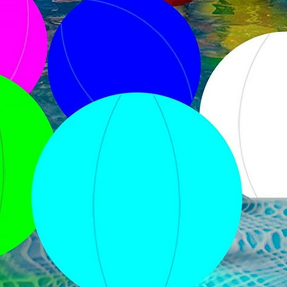 Inflatable Light Up Beach Ball Inflatable Glowing Ball Inflatable Light Up Beach Ball PVC 16 Colors Remote Control LED Beach Ball For Swimming Pool White