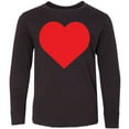 thumbnail image 3 of Inktastic Red Heart Long Sleeve Youth T-Shirt, 3 of 5