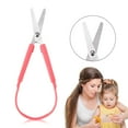 thumbnail image 2 of Loop Scissors for Children and Teens and 5 5Inches (6 Pack) Colorful Looped Design Right and Lefty Support Small Easy Open Handles for, 2 of 5