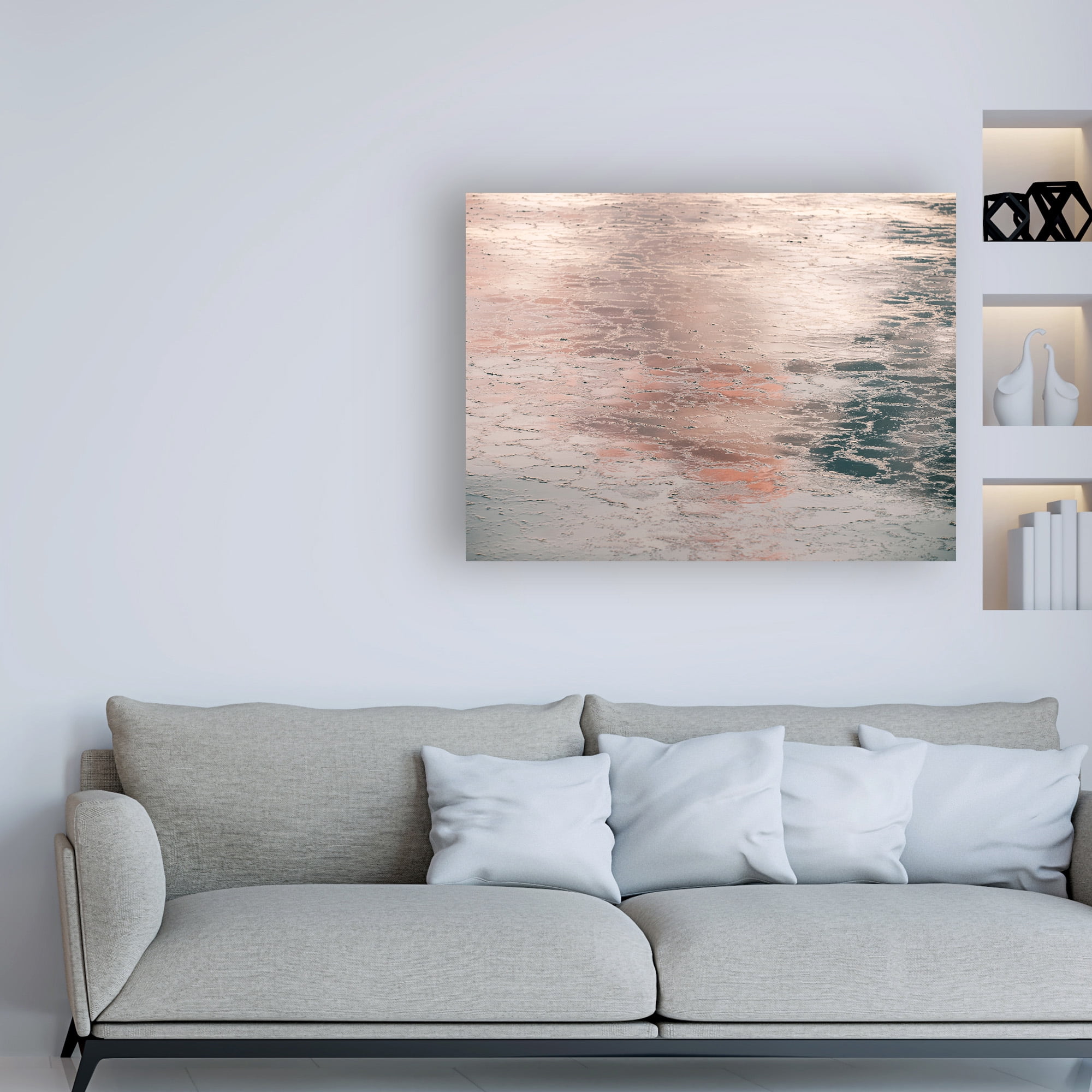 Trademark Fine Art 'Silver Pink Light' Canvas Art by PhotoINC Studio