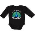 thumbnail image 3 of Inktastic Peacock Girls Long Sleeve Baby Bodysuit, 3 of 5