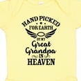 thumbnail image 4 of Inktastic Handpicked for Earth by My Great Grandpa in Heaven Boys or Girls Baby Bodysuit, 4 of 5