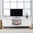 thumbnail image 6 of Giantex Wooden TV Stand for 60 Inch TV, Storage Cabinets w/2 Open Shelves for Home Living Room Furniture, 6 of 6