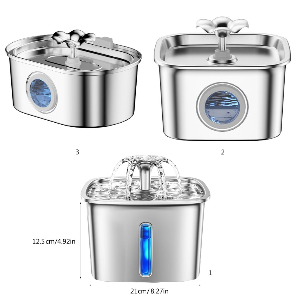 88oz Cats Fountain with Water Filtering for Dog Cats Automatic Flower Pet Water Fountain Recirculated Water Dispenser