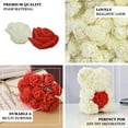 thumbnail image 4 of Efavormart 48 Roses | 4" Tall Silver Real Touch Artificial DIY Foam Rose Flowers With Stem, Craft Rose Buds, 4 of 11