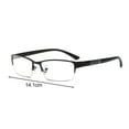 thumbnail image 2 of Blue Light Blocking Glasses for Men,Stylish Half Frame Metal Computer/Gaming/TV/Phone Readers,Lightweight Spring Hinge Eyeglasses Anti Eyestrain/Glare/UV, 2 of 8