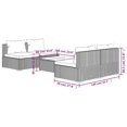 thumbnail image 5 of vidaXL 5 Piece Garden Lounge Set with Cushions Poly Rattan Brown, 5 of 5
