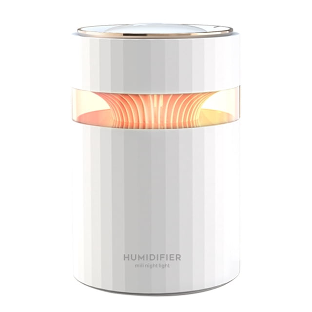 Mistaha Dual Mist Humidifier Quiet Air Purifier with 2 Nozzle 900ML High Capacity Automatic Shut-Off Night Light Function USB Powered Portable Humidifiers for Home Office Car