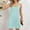 Mint Green, variant on IROINNID Summer Romper for Women Solid Color Strappy Round Neck Athletic Short Jumpsuit with Pocket Wide Leg Workout Outfits Boho Beach Wear(Dark Blue,L)