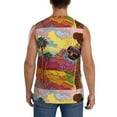 thumbnail image 4 of Fotbe Men's Beautiful African Woman Print Men's Sleeveless Muscle Tank Tops Casual T-Shirts for Gym Workout Beach-XX-Large, 4 of 8