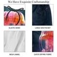 thumbnail image 4 of luoweisi Men's Beach Shorts Quick Dry Swim Trunks with Mesh Lining Colorful Jellyfish L, 4 of 5