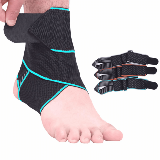 Aircast A60 Ankle Support Brace, Left Foot (Black, Small