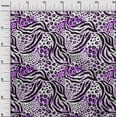 thumbnail image 2 of oneOone Velvet White Fabric Block Sewing Craft Projects Fabric Prints By Yard 58 Inch Wide, 2 of 6