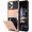 Rose Gold, variant on Case for iPhone 13 Pro Case Wallet 4-Card Holder ID Slot Flip Door Hidden Pocket Anti-Scratch Dual Layer Hybrid TPU Bumper Armor Protective Hard Shell Back Cover for iPhone 13 Pro Gun Metal