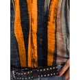 thumbnail image 4 of FASHIONWT Women Plus Size Tie Dye Striped Print Long Sleeve Vintage T-shirt Top, 4 of 4