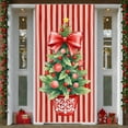 thumbnail image 2 of Christmas Door Cover Banner Corgi Dog Bow Bell Design Merry Christmas Banners Background for Winter Holiday Xmas Party Decoration, 2 of 9
