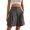 Gray, variant on Vedolay Shorts Short for Womens Leather Shorts, High Waisted Wide Leg Shorts,Green XL