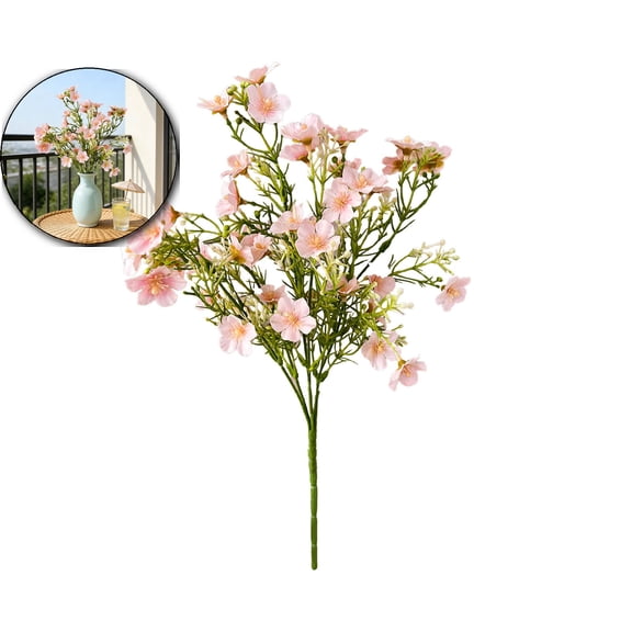 Artificial Wildflowers Fake Flower Stems 13.4" Silk Spring Flowers Faux Wildflowers Floral Stems for Flower Arrangements Home Decor Indoor Outdoor Centerpieces