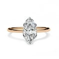 thumbnail image 2 of IGI Certified Lab Grown Diamond Engagement Ring | Center 11x5.5mm Marquise Cut 6 prong Solitaire Wedding Anniversary Rings For Women 18k Solid Rose Gold | F-G, VS-SI Quality (1.15 Ctw) Ring Size-4.5, 2 of 7