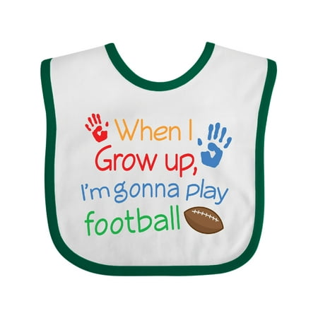 

Inktastic Future Football Player Gift Baby Boy Bib