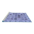 thumbnail image 2 of Ahgly Company Machine Washable Indoor Square Oriental Blue Modern Area Rugs, 5' Square, 2 of 4