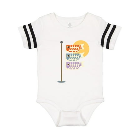 

Inktastic Japanese Carp Fish Flags Gift Baby Boy or Baby Girl Bodysuit
